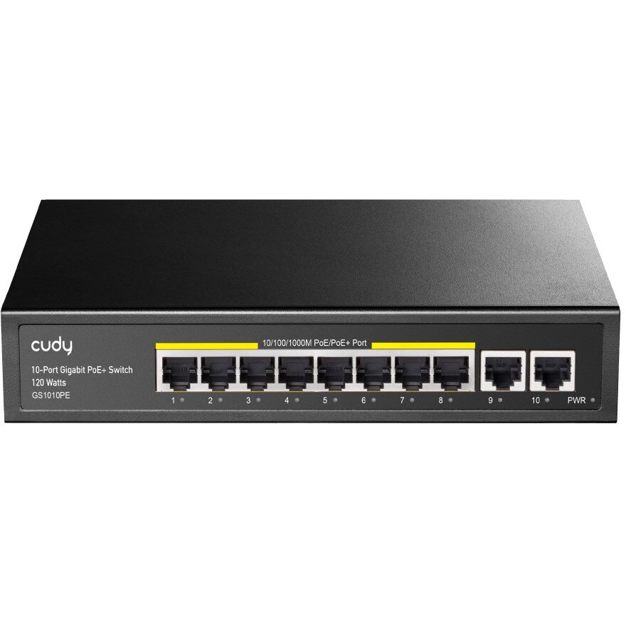 Switch GS1010PE Gigabit Ethernet (10/100/1000) Power over Ethernet (PoE) Negru