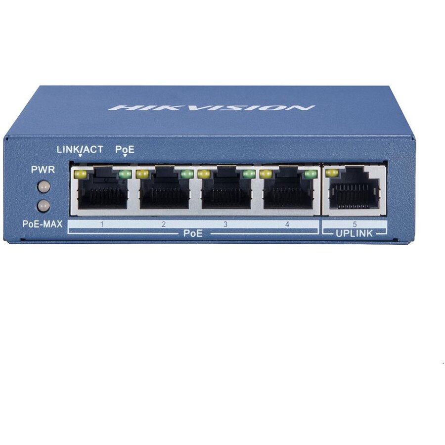 Switch L2 Unmanaged 4 Gigabit POE Ports Albastru