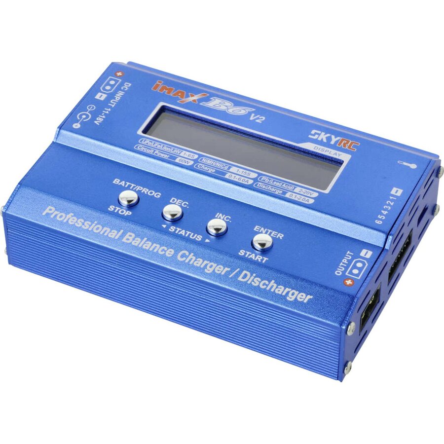 Incarcator Universal pentru Baterii iMax B6 V2 Max 60W 6A Albastru