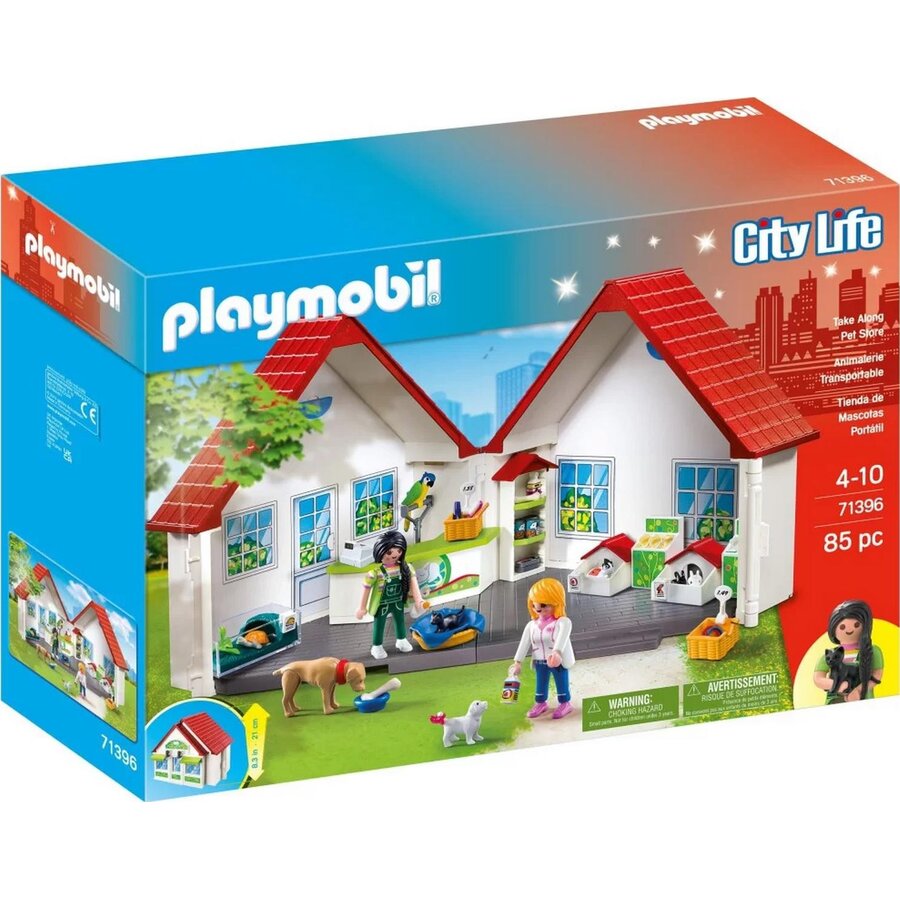 Set Constructie Magazin Portabil Pentru Animale City Life