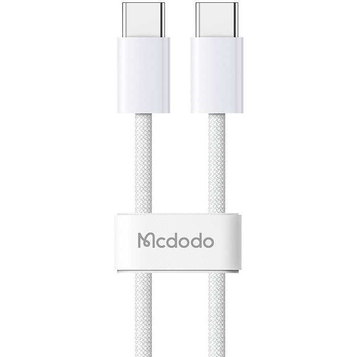 Cablu de date CA-5690, 2x USB-C, 60W, 3A, 1m, Alb