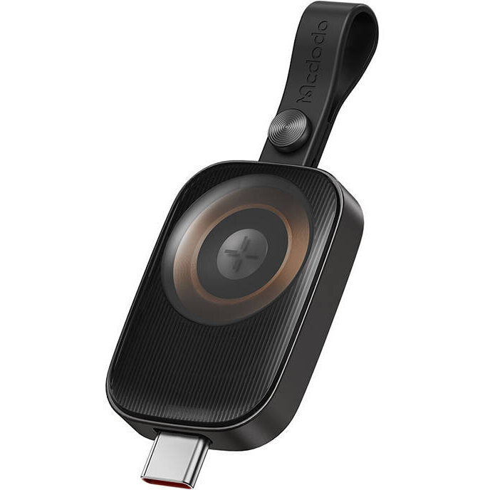 Incarcator CH-4993 Magnetic compatibil cu Apple Watch, USB-C tata, 3.5W, Negru