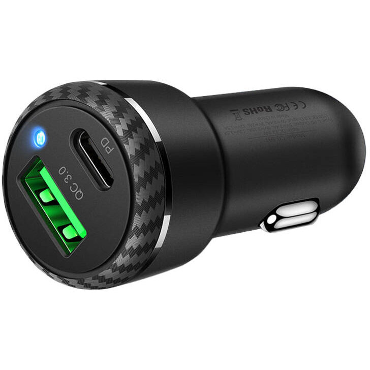 Incarcator CC-5970, USB/USB-C, 38W, Negru