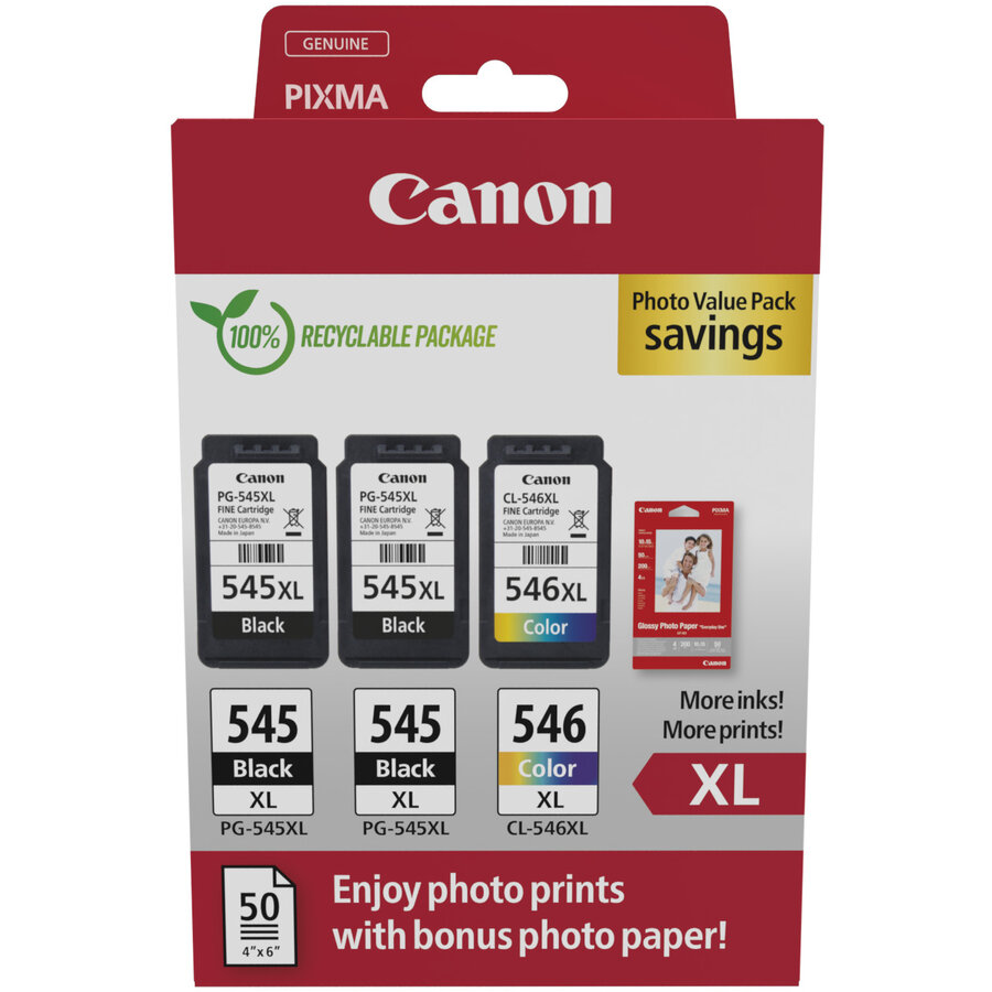 Cartuș Inkjet Canon PG-545XLX2/CL-546XL PVP Multicolor