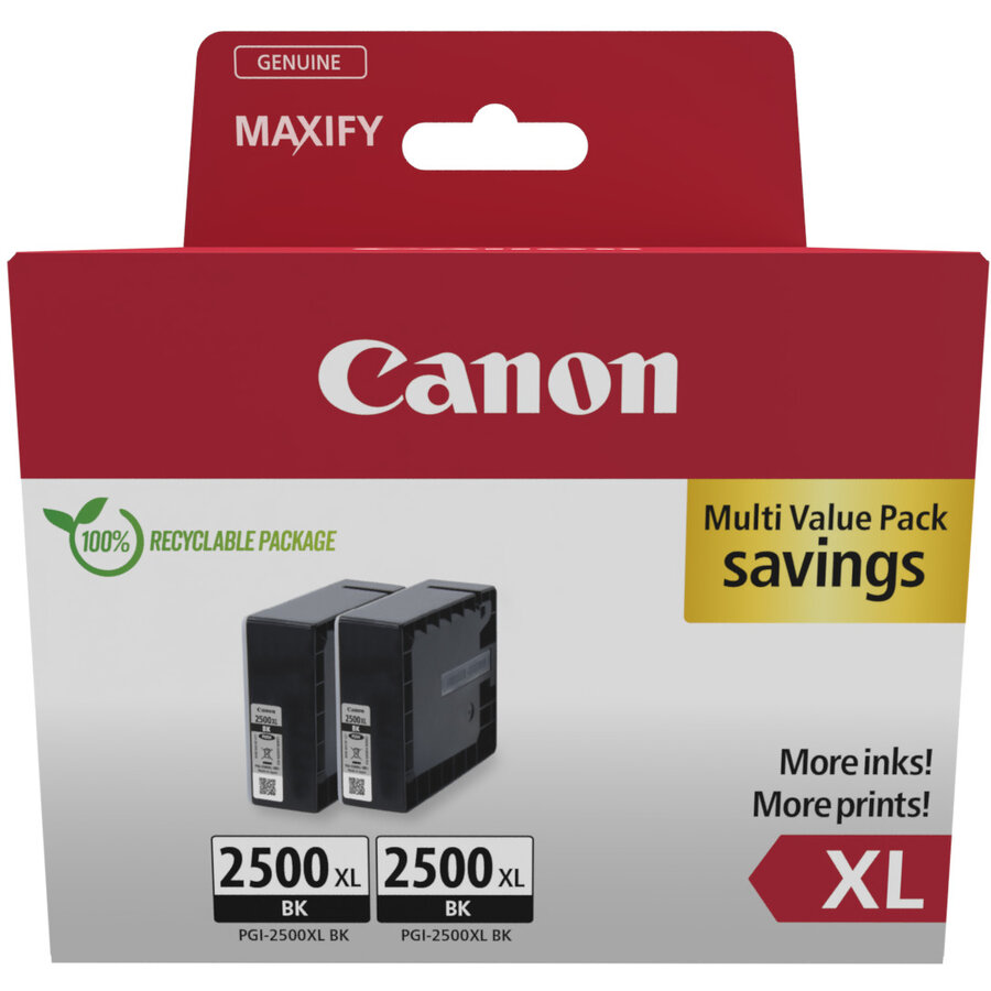 Cartuș Inkjet Canon PGI-2500XL Black Twin
