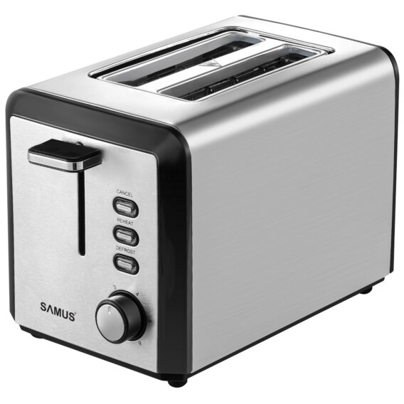 Prajitor de Paine BUENO 2 Felii 6 Trepte de Rumenire 800W Argintiu
