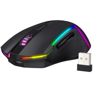 Mouse Gaming Trident M693 Iluminare RGB Wireless 2.4GHz / Bluetooth Negru