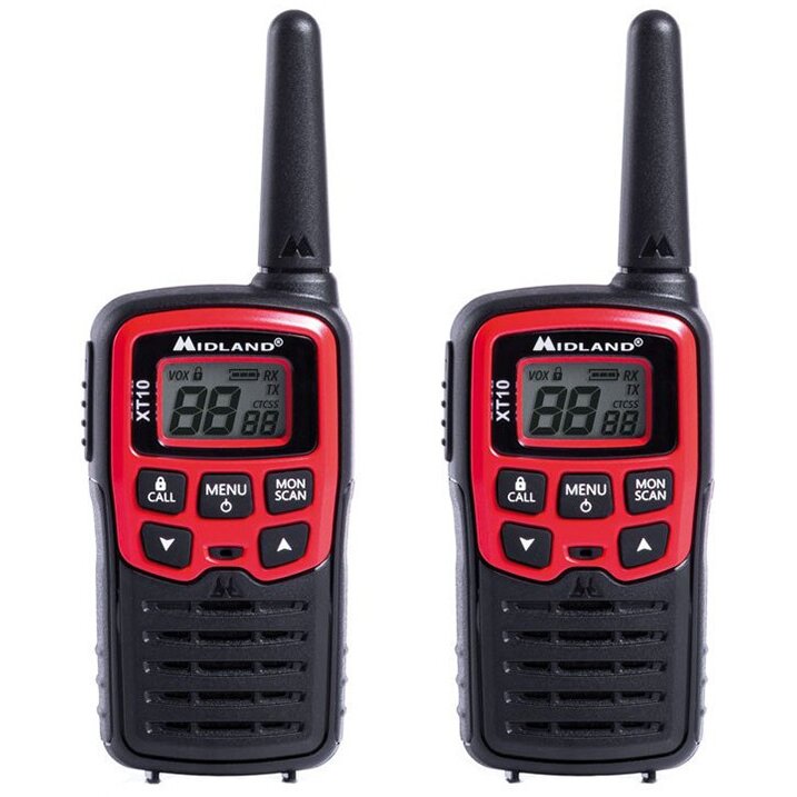 Statie Radio Kit 2 PMR XT10 Walkie Talkie Negru-Rosu