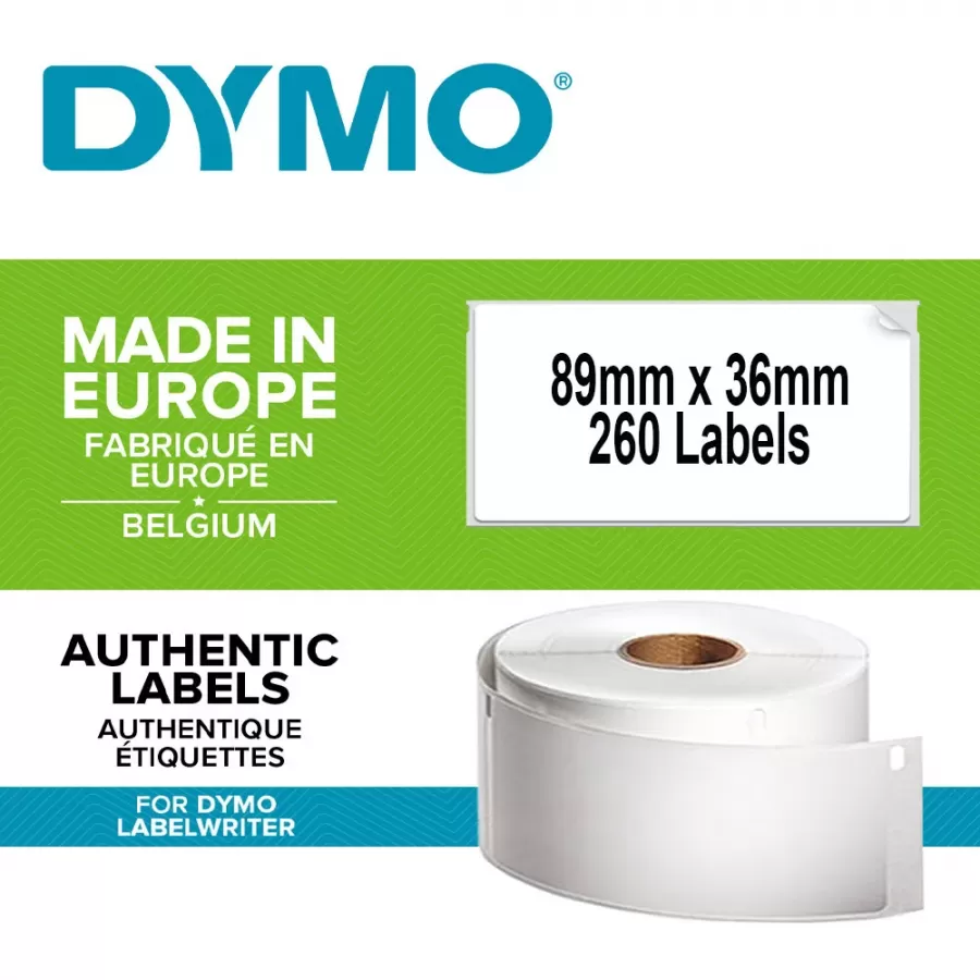 Etichete de Adresa Dymo Originale LabelWriter 36x89mm 1 Rola x 260