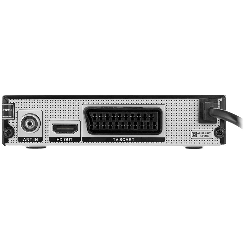Tuner Cabletech URZ0338A DVB-T2 H.265 Afișaj LED Control Parental Negru — imaginea 3