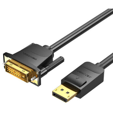 Cablu Vention DisplayPort la DVI (24+1) 2m HAFBH 1080P 60Hz Negru