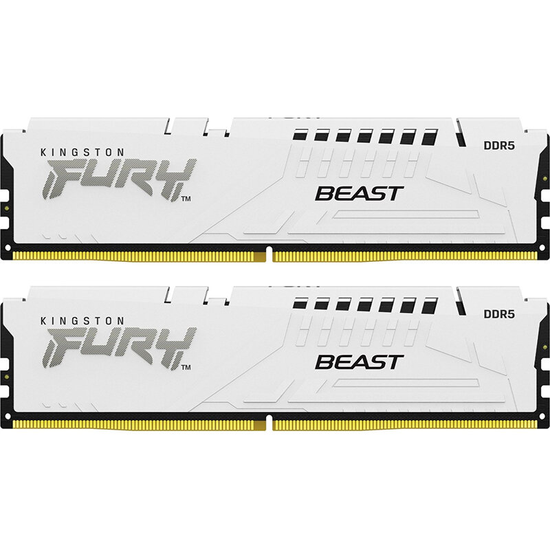Memorie FURY Beast White 32GB (2x16GB) DDR5 6000MHz CL36 Dual Channel Kit