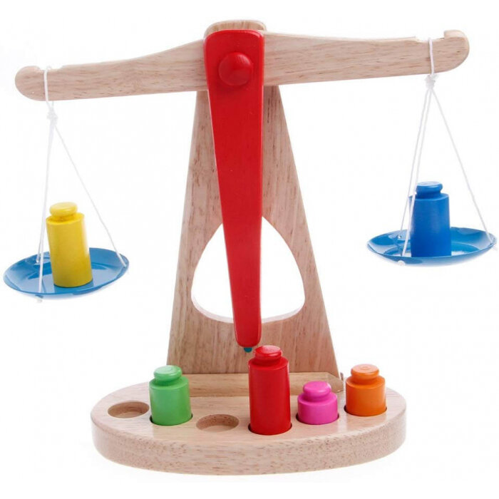 Jucarie Educativa Balanta din lemn