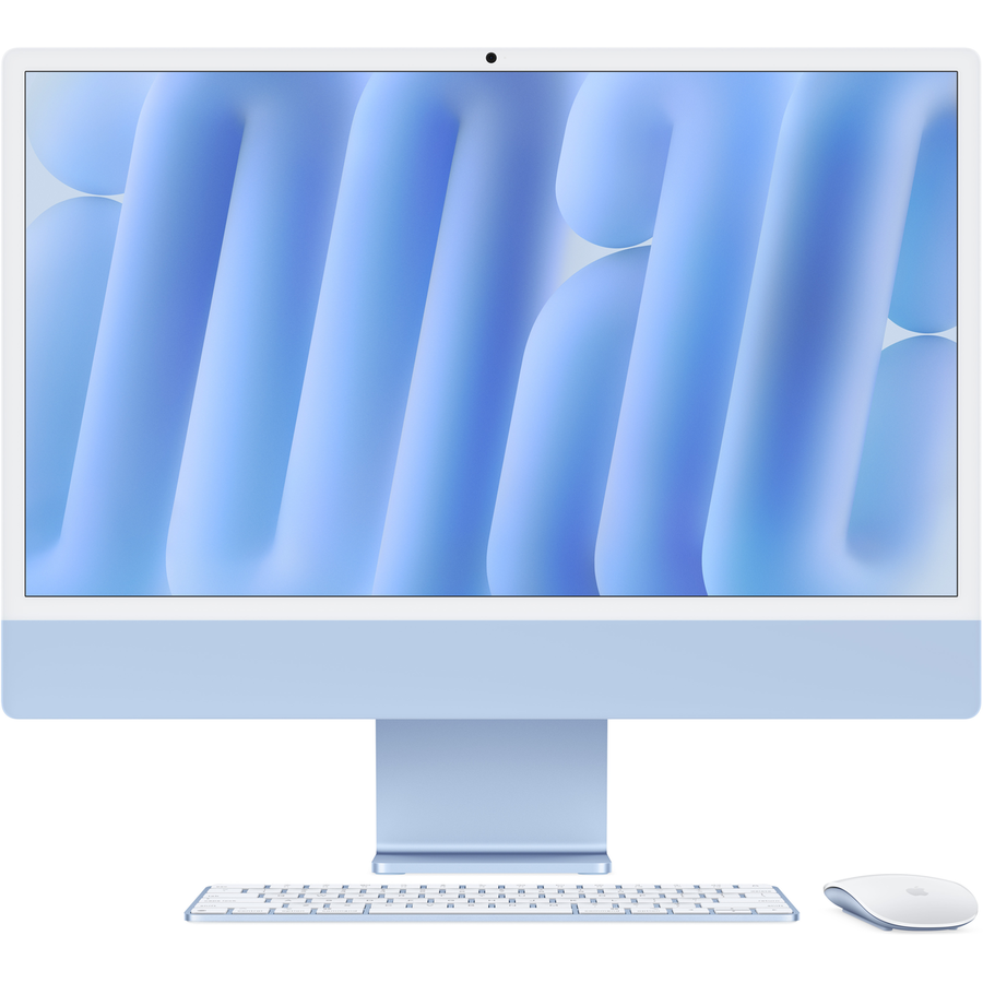 Sistem All in One iMac 24 inch IPS M4 8-Core 16GB 256GB SSD macOS Blue