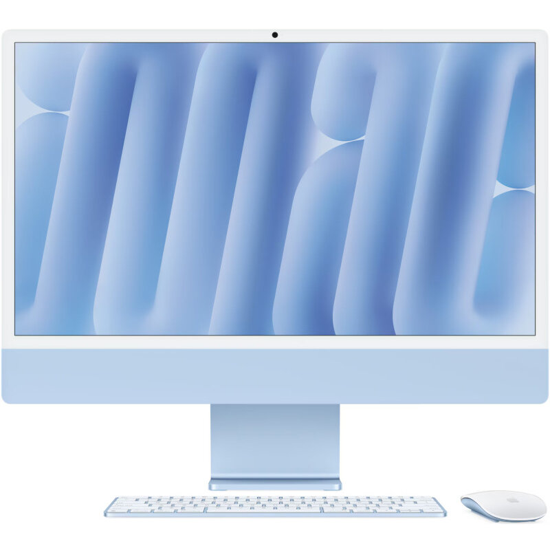 Sistem All in One iMac 4.5K Retina 24inch M4 8-Core 16GB 256GB SSD macOS Blue