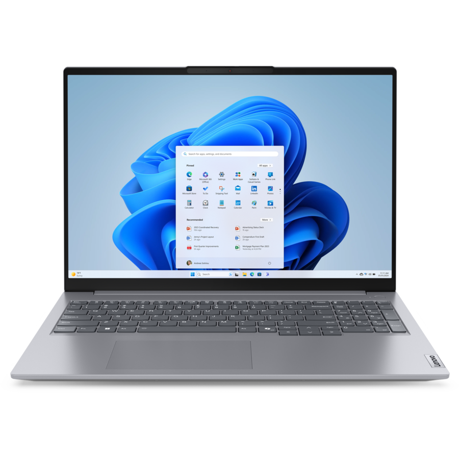 Laptop ThinkBook 16 G7 WUXGA 16 inch AMD Ryzen 5 7535HS 16GB 512GB SSD Windows 11 Pro Arctic Grey
