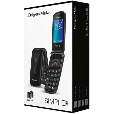 Telefon Mobil Kruger&Matz KM0929.2 2G Dual SIM Bluetooth Buton SOS Negru