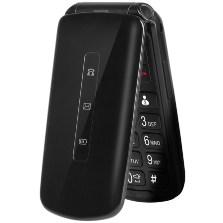 Telefon Mobil Kruger&Matz KM0929.2 2G Dual SIM Bluetooth Buton SOS Negru