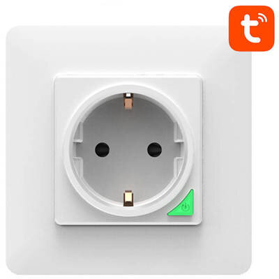 Priza Inteligenta N-WOT10-EU-W TUYA WiFi De Perete Alb