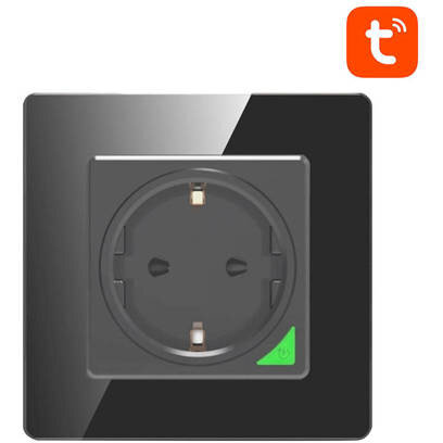 Priza Inteligenta N-WOT10-EU-B TUYA WiFi De Perete Negru