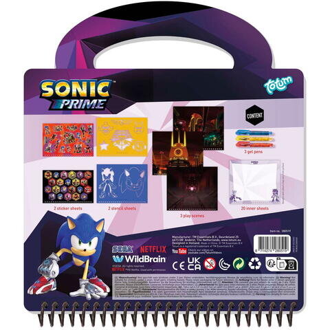 Carte De Activitati Si Pixuri - Sonic 3ani+ Stickere Autocolante