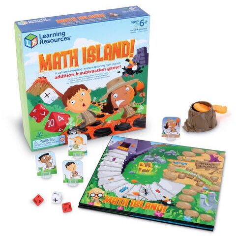 Joc Insula Matematicii 6ani+ Zaruri Pioni 2-4 Jucatori