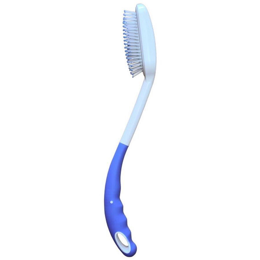 Perie De Par Cu Maner Lung Ergonomic 370mm Alb/Albastru