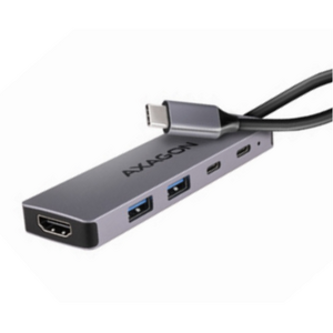 Hub USB HMC-5H60 USB-C 3.2 Gen 1 2xUSB-A 4K/60Hz HDMI PD 100W 15cm USB-C Gri