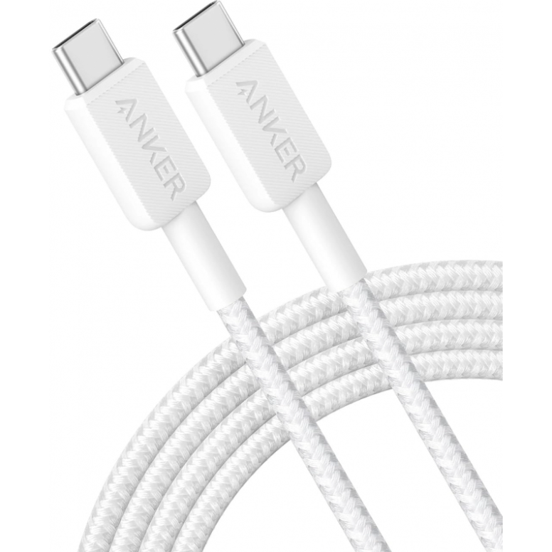 Cablu Date si Incarcare USB-C - USB-C  322 60W 1.8m Alb