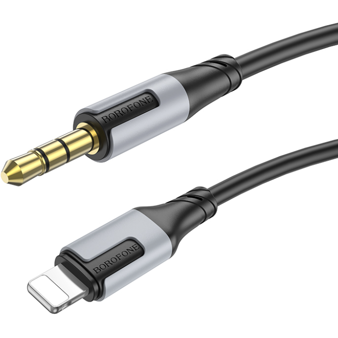 Cablu Audio Borofone Lightning - 3.5mm BL19 Creator 1m Negru