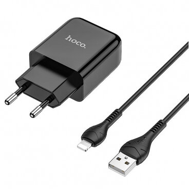Incarcator Retea cu Cablu Lightning N2 10W 2A 1 x USB-A Negru