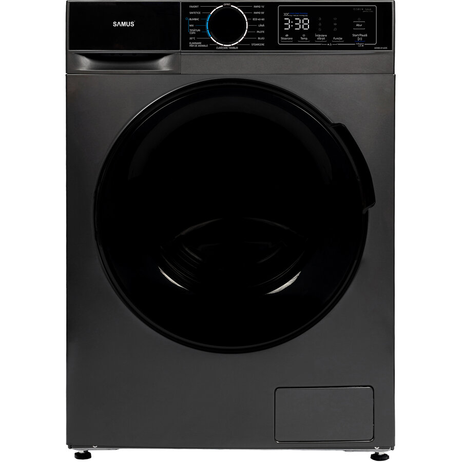 Masina De Spalat Rufe WSADI-8145DS Afisaj Electronic 15 Programe 8Kg Clasa A Gri Inchis