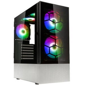 Carcasa Observatory MX Glass ARGB Mid-Tower Negru/Alb