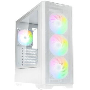 Carcasa Unity Solar Mesh ARGB Mid-Tower Alb