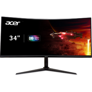 Monitor Nitro XZ340CUH ZeroFrame 34inch VA WQHD 3440x1440 HDMI DisplayPort Curbat 1500R 100Hz 5ms Negru