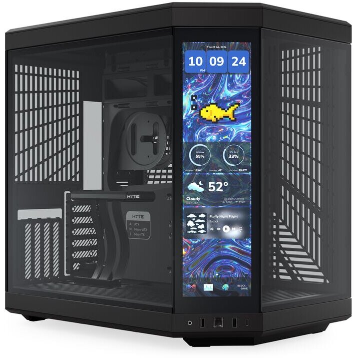Carcasa Y70 Midi Tower Touch Infinite  Pitch Black