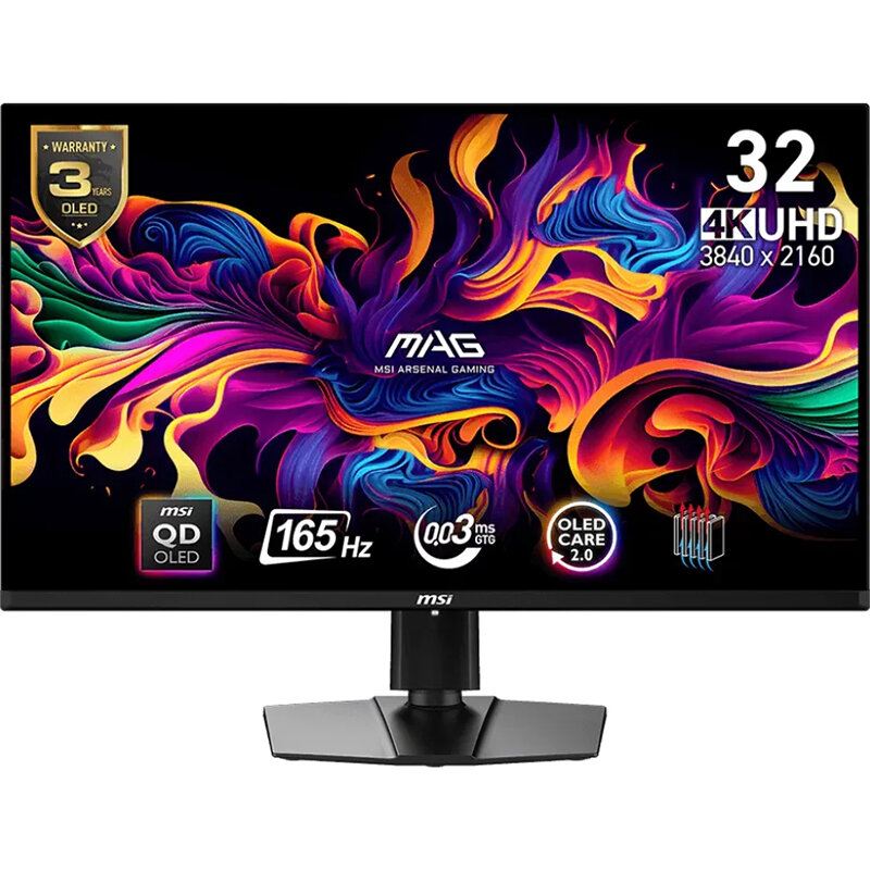 Monitor Gaming MAG 321UP QD-OLED 31.5 inch UHD 4K 0.03ms 165Hz Black