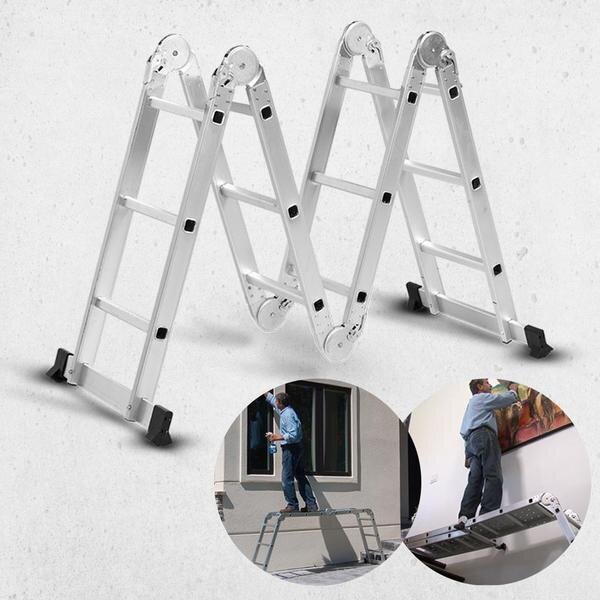 Scara Multifunctionala Hammersmith Super Ladder 5770 din Aluminiu Pliabila Argintiu