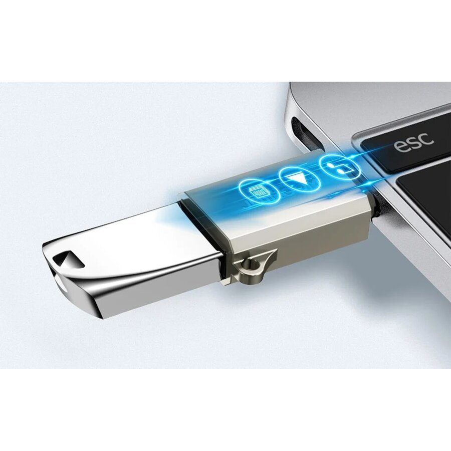 Adaptor Joyroom S-H151 USB-C Tata - USB Mama 5Gbps Argintiu — imaginea 2