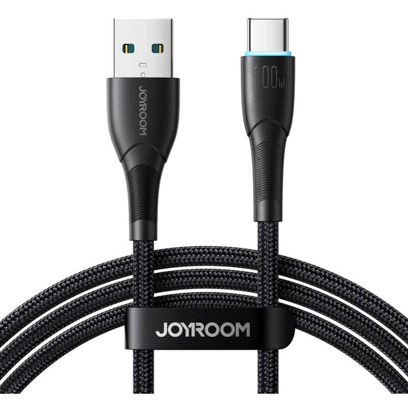 Cablu de date SA32-AC6, USB/USB-C, 100W, 1m, Negru