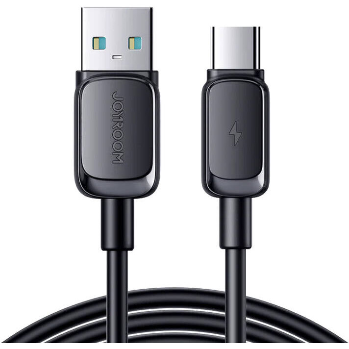 Cablu pentru incarcare si transfer de date Joyroom S-AC027A14, USB/USB-C, 3A, 1.2m, Negru - imagine 2