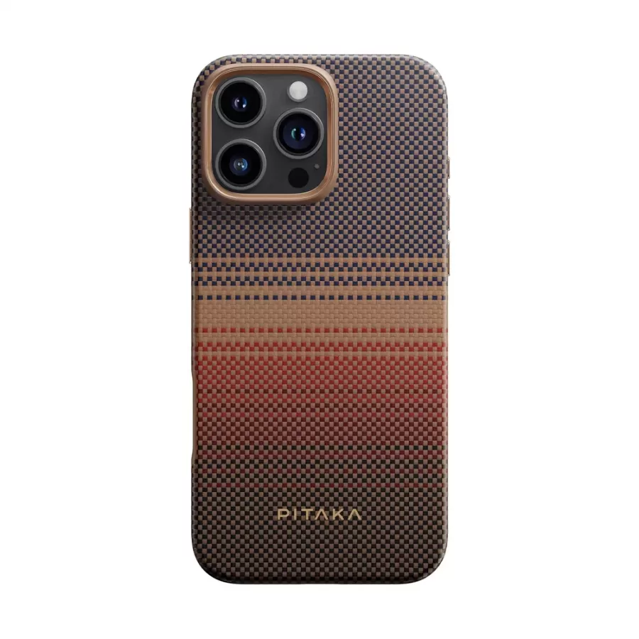 Husa Telefon Pitaka MagEZ 5 Pro Military-Grade Aramida Pentru iPhone 16 Pro Max MagSafe Sunset