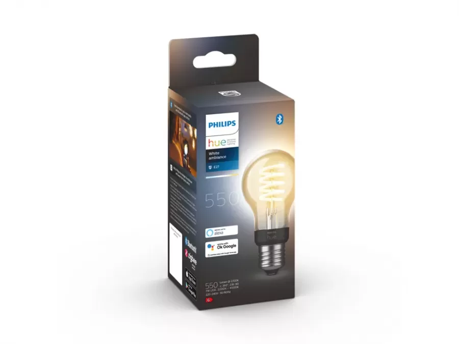 Bec LED Smart Vintage Philips E27 A60 7W Lumina Albă Reglabilă