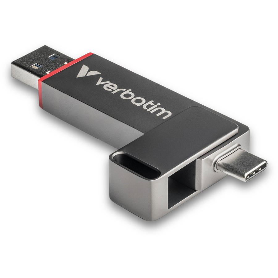 Stick Memorie Conectivitate Dubla 1TB USB-C USB-A USB 3.2 Gen 1 Performanta Nivel SSD Gri