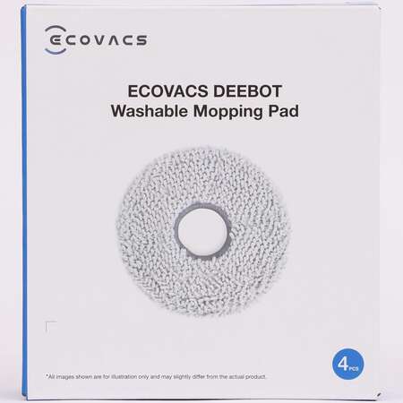 Set Rezerve De Mop Lavabil Ecovacs Ozmo Compatibil Turbo Mopping System X5 Family 4 Bucati