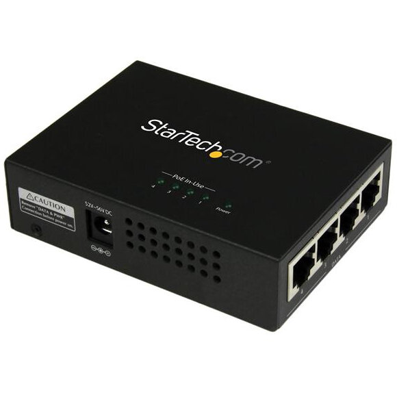 Switch 4 Port Gigabit Poe+ Injector/in Negru