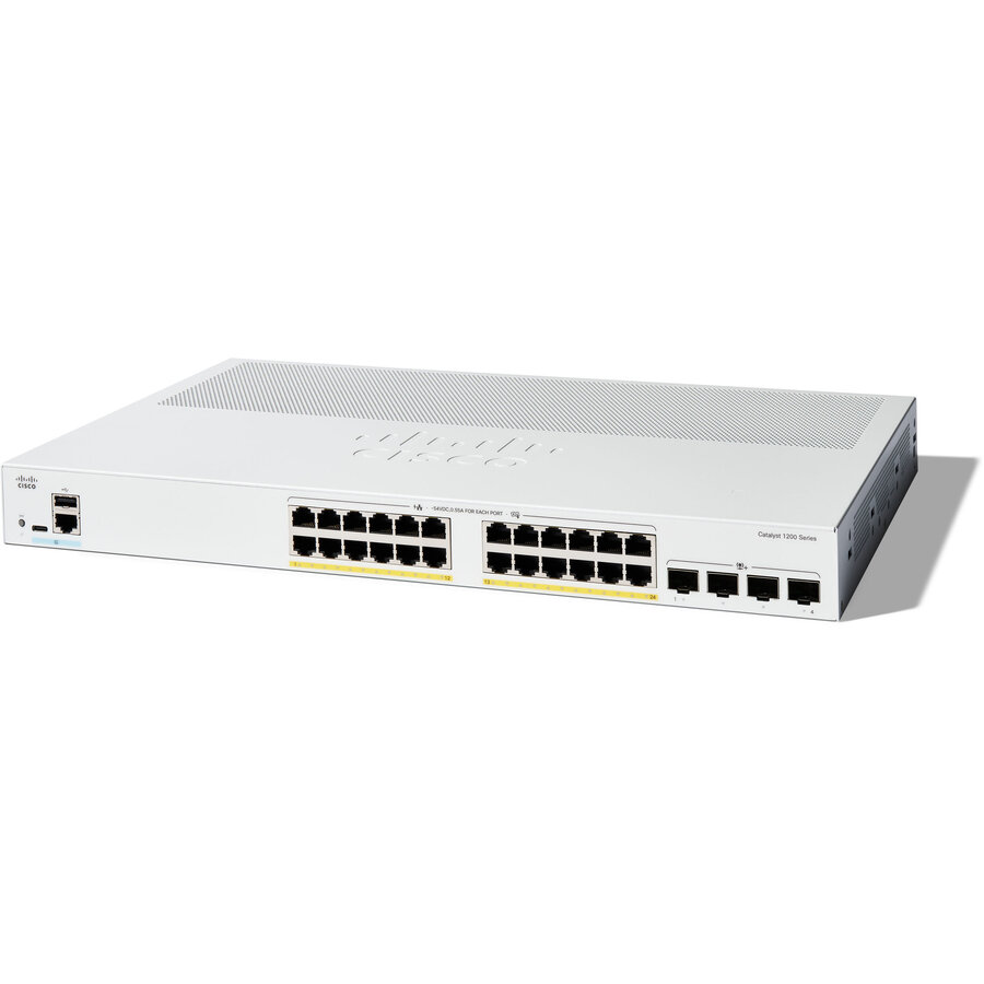 Switch Catalyst 1200 24-PORT GE POE/4X10G SFP+ Gri