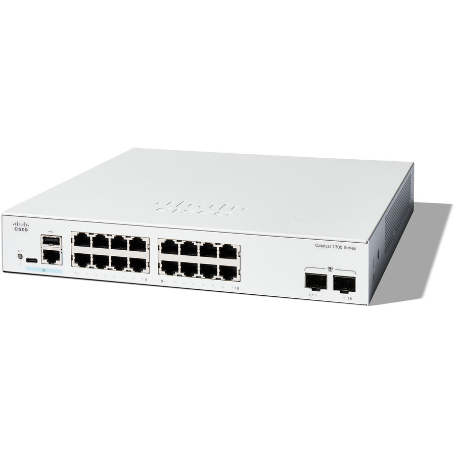 Switch Catalyst 1300 16-PORT GE 2X1G/SFP  Alb