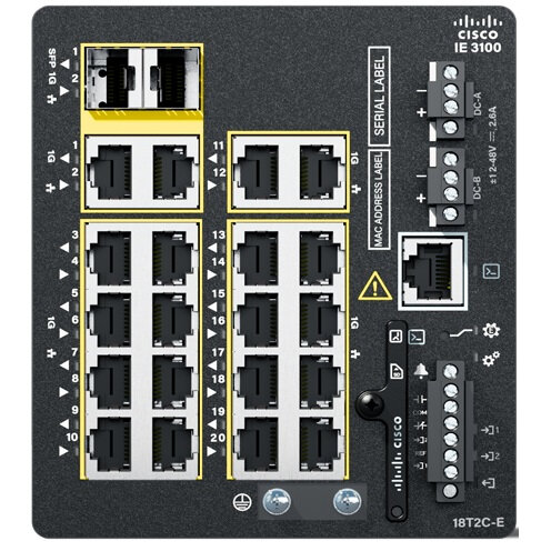 Switch IE3100 W/18GE COPPER 2GE Combo/fixed Sys Network Essentials Negru