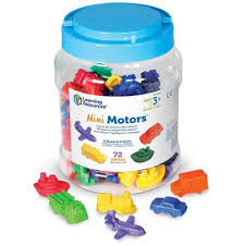 Mini Vehicule Pentru Numarat  Set 72 Buc Multicolor